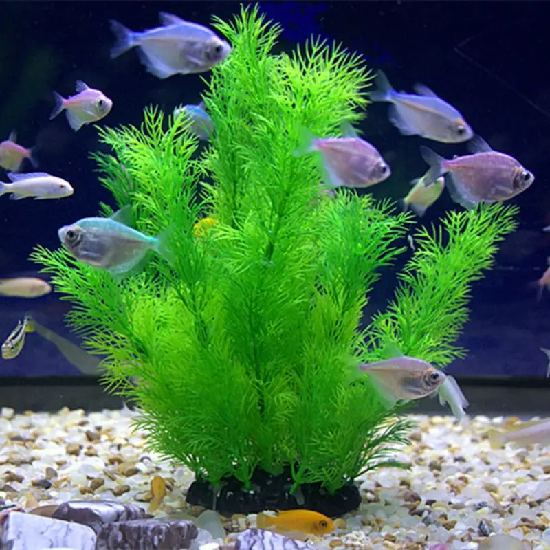 Aquarium Fish Artificial - Plantas artificiais para decoração de aquário,