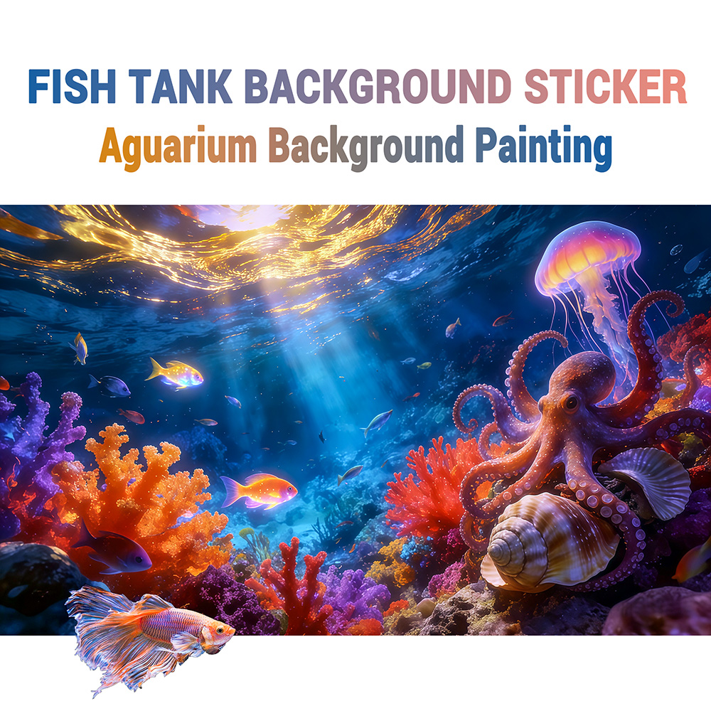 Aquarium Fish Paradise - Octopus Paradise, pintura de fundo para