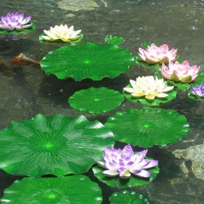 Aquarium Fish Artificial - Folhas de Lótus Artificiais 2026 Sem
