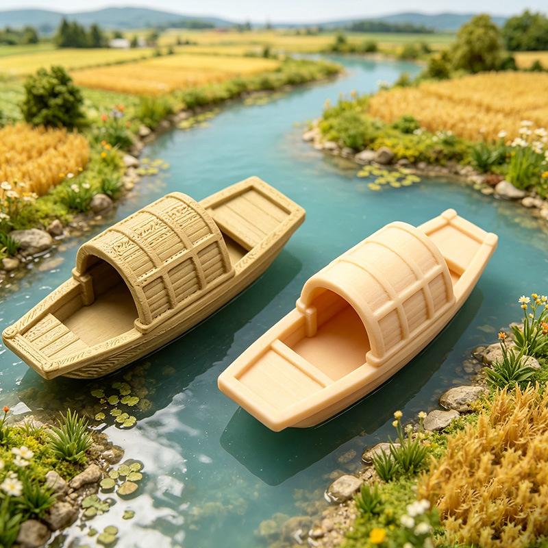 Aquarium Fish Escape - 【S】Miniatura de Barco Flutuante Simulado para