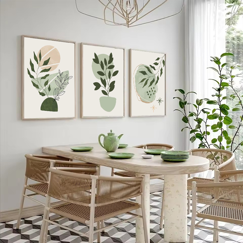 Boho sage plantas verdes arte  - Live Plant Fertilizer avaliação e preço