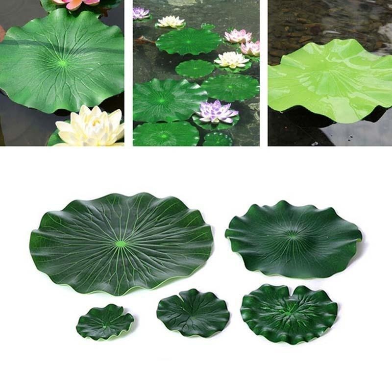 Folhas de Lótus Artificiais 20 - Aquarium Fish Artificial avaliação e preço