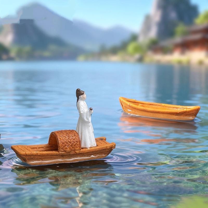 【S】Miniatura de Barco Flutuant - Aquarium Fish Escape avaliação e preço