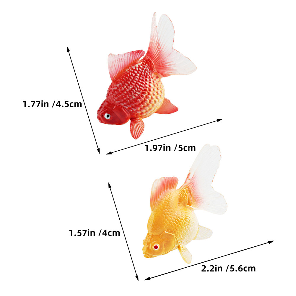 3 Peças de Peixes Dourados Min - Aquarium Fish Artificial avaliação e preço