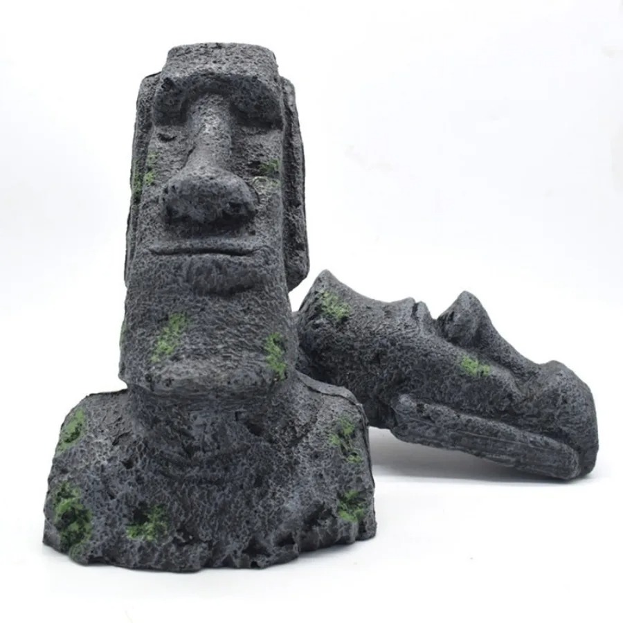 Estátua de pedra da ilha de pá - Aquarium Fish Artificial avaliação e preço