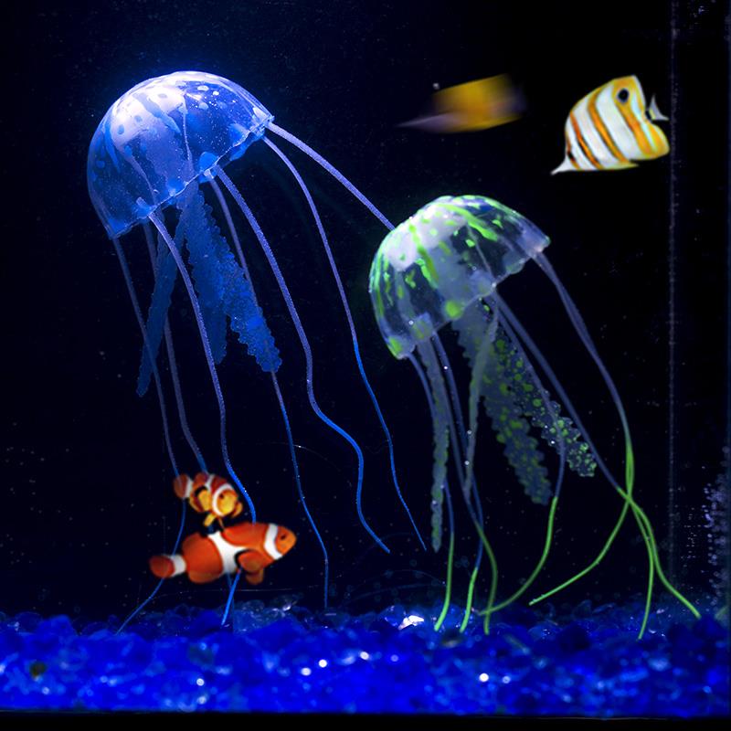 Medusa Fluorescente Artificial - Aquarium Fish Artificial avaliação e preço