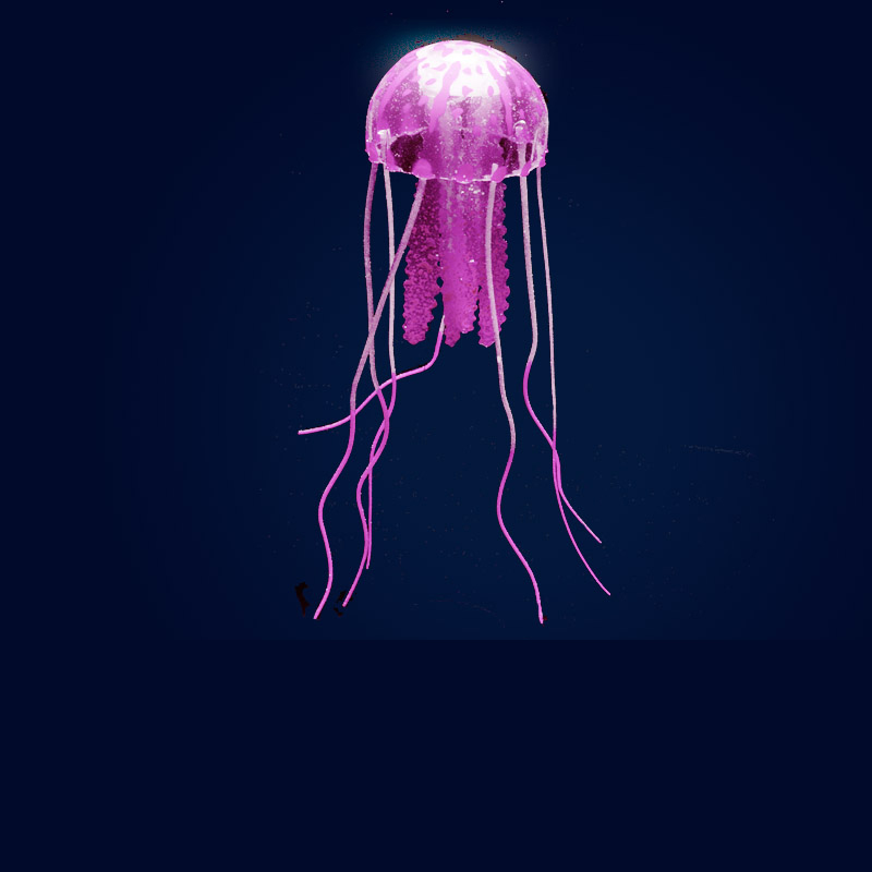 Medusa Fluorescente Artificial - Aquarium Fish Artificial avaliação e preço